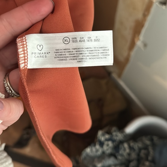 Primark moleskin duster jacket. Salmon XL. Bought in London. - Picture 6 of 7